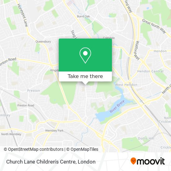 Church Lane Children's Centre map