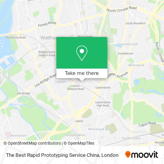 The Best Rapid Prototyping Service China map