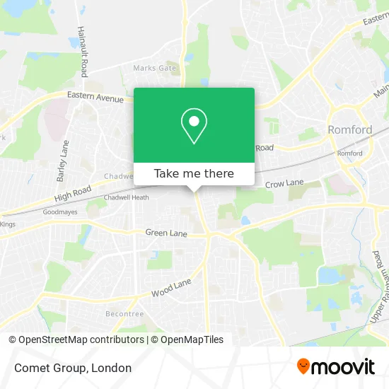 Comet Group map