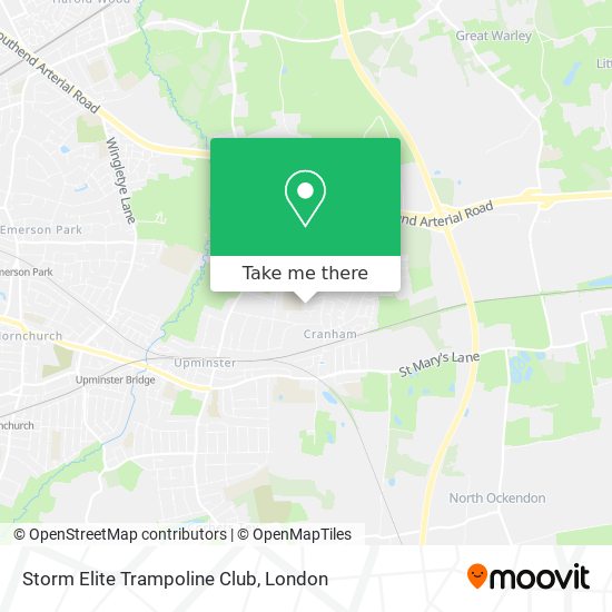 Storm Elite Trampoline Club map