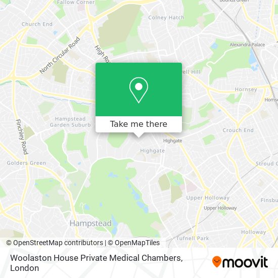 Woolaston House Private Medical Chambers map