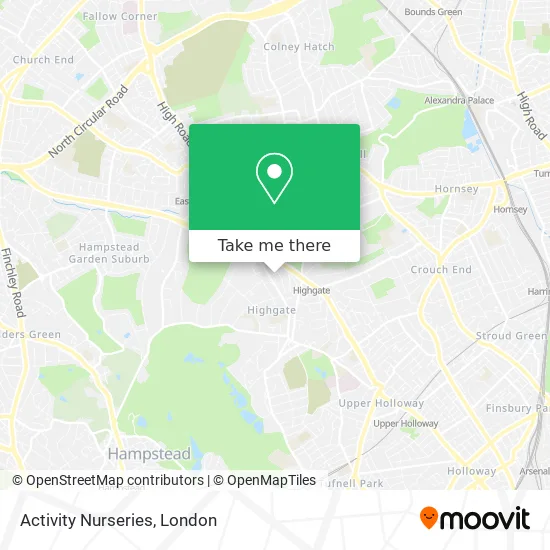 Activity Nurseries map