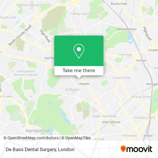 De Bass Dental Surgery map
