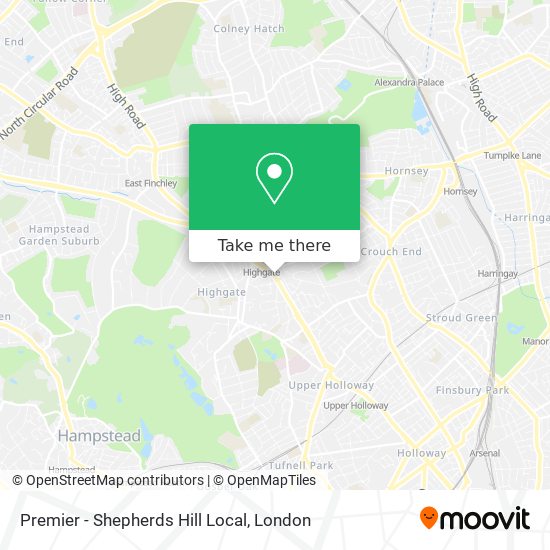 Premier - Shepherds Hill Local map