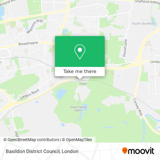 Basildon District Council map