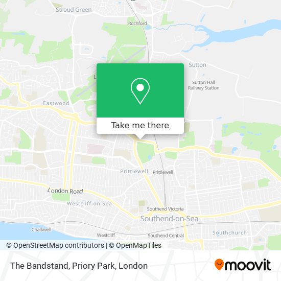 The Bandstand, Priory Park map