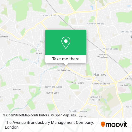 The Avenue Brondesbury Management Company map