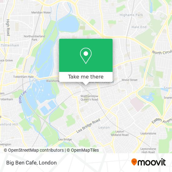 Big Ben Cafe map