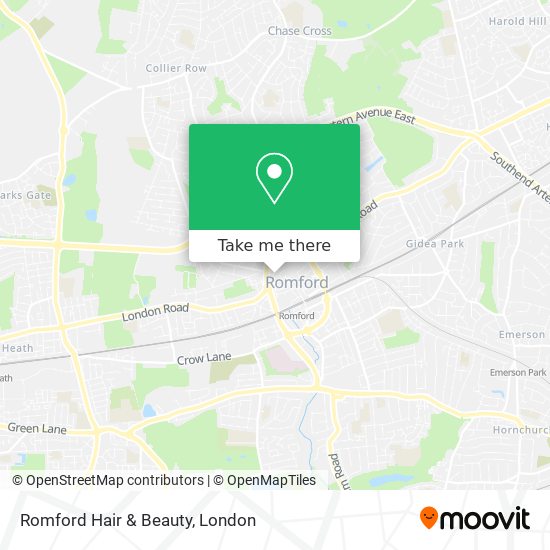 Romford Hair & Beauty map