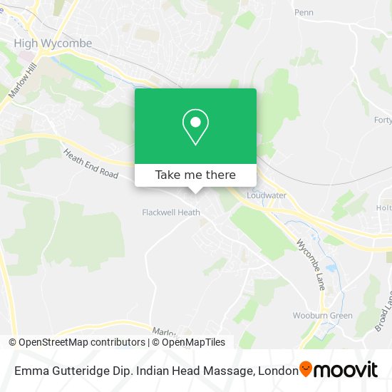 Emma Gutteridge Dip. Indian Head Massage map
