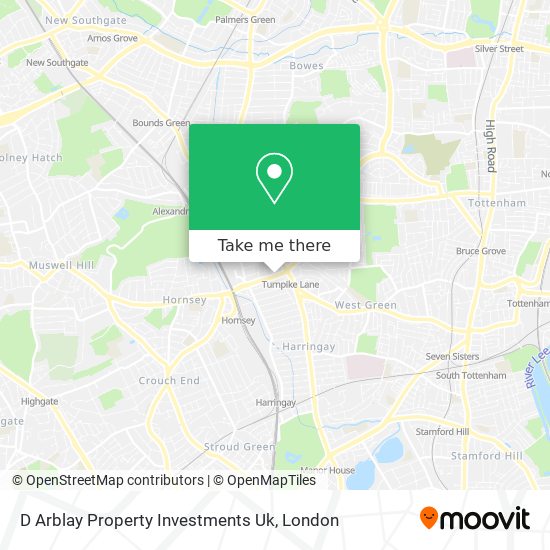 D Arblay Property Investments Uk map