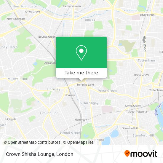 Crown Shisha Lounge map