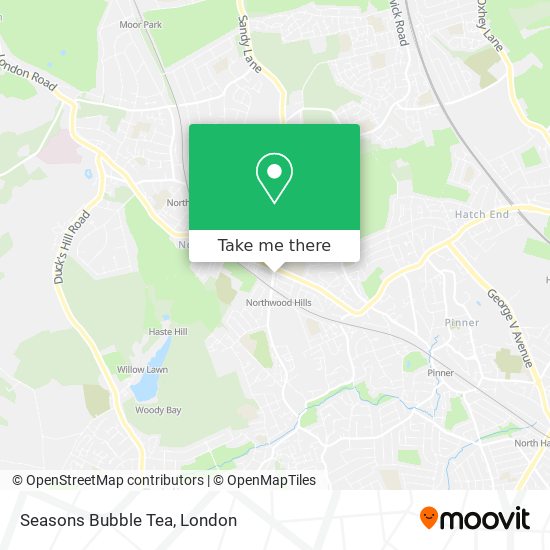 Seasons Bubble Tea map