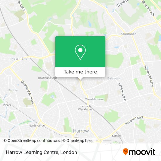 Harrow Learning Centre map