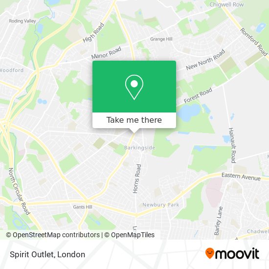 Spirit Outlet map
