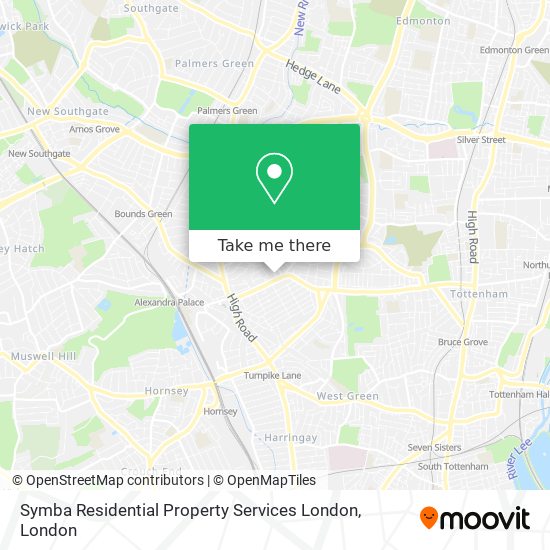 Symba Residential Property Services London map