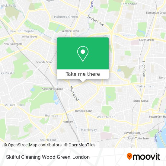 Skilful Cleaning Wood Green map