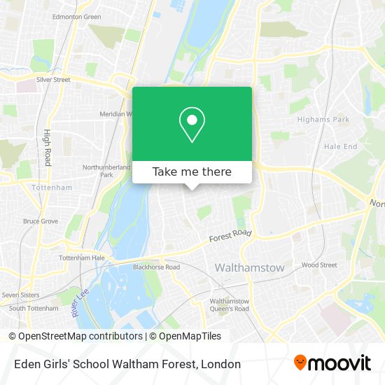 Eden Girls' School Waltham Forest map