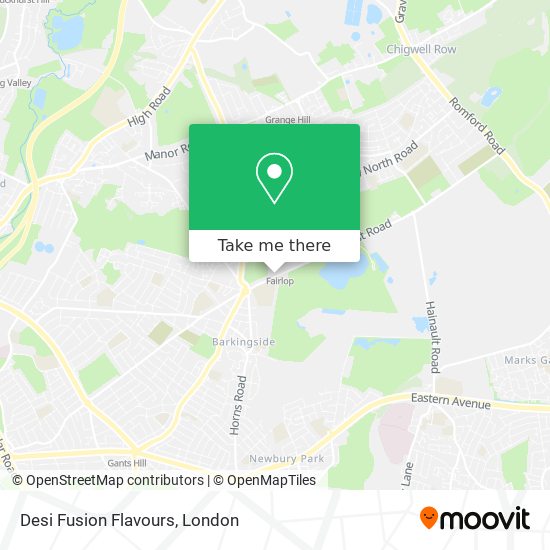 Desi Fusion Flavours map