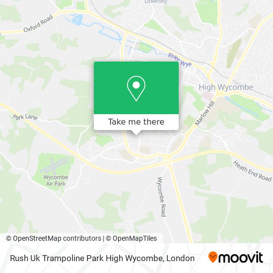 Rush Uk Trampoline Park High Wycombe map