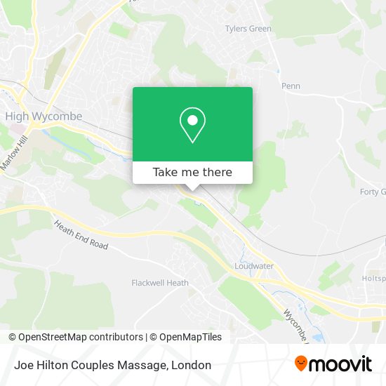 Joe Hilton Couples Massage map