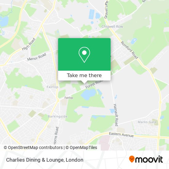 Charlies Dining & Lounge map