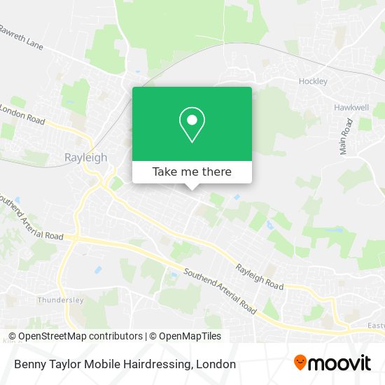 Benny Taylor Mobile Hairdressing map