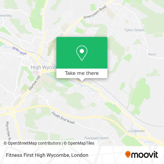 Fitness First High Wycombe map