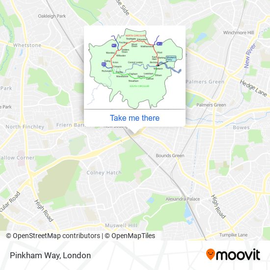 Pinkham Way map