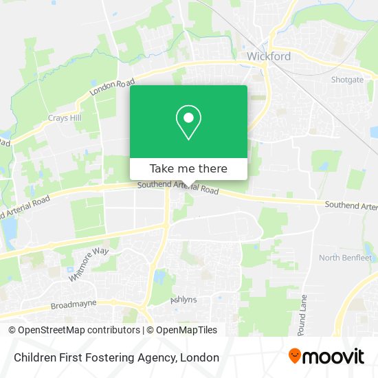 Children First Fostering Agency map