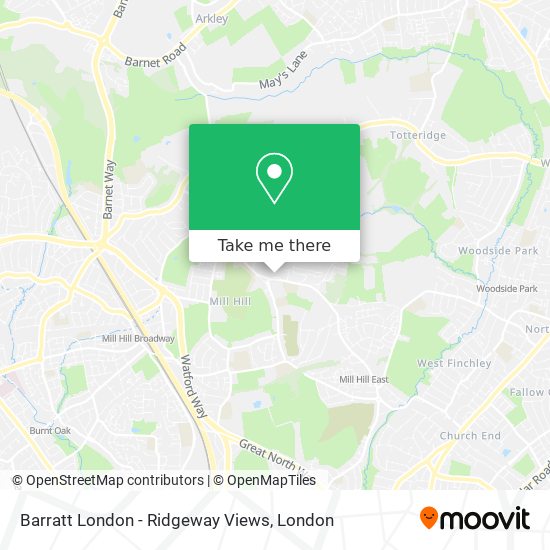 Barratt London - Ridgeway Views map