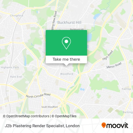 J2b Plastering Render Specialist map