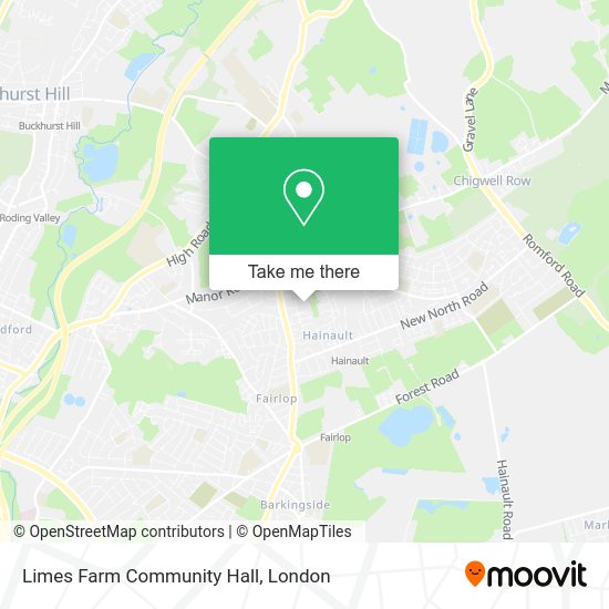 How to get to Limes Farm Community Hall in Chigwell by bus, Tube or DLR?