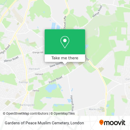 Gardens of Peace Muslim Cemetery map
