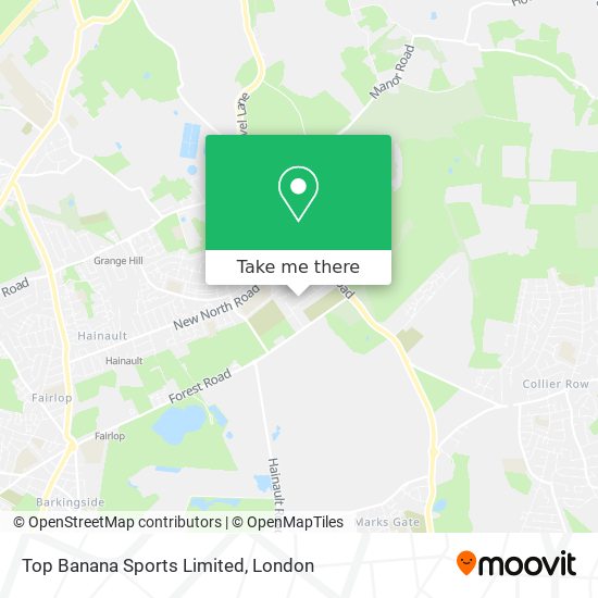 Top Banana Sports Limited map