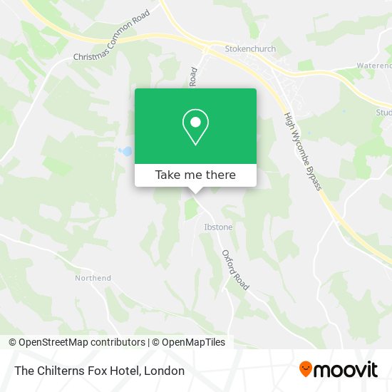 The Chilterns Fox Hotel map