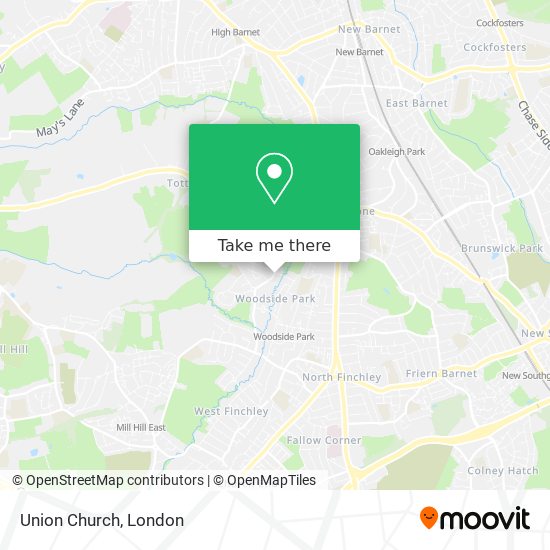 Union Church map