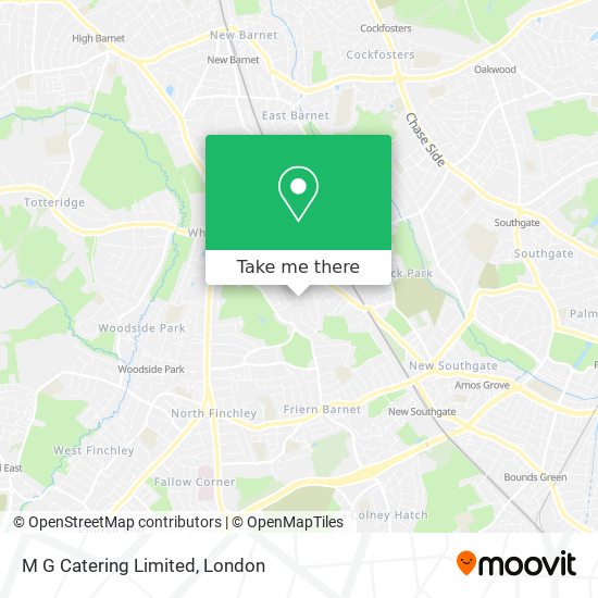 M G Catering Limited map