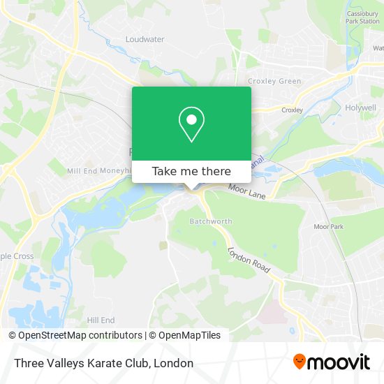 Three Valleys Karate Club map