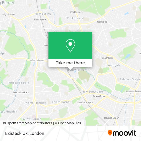 Existeck Uk map