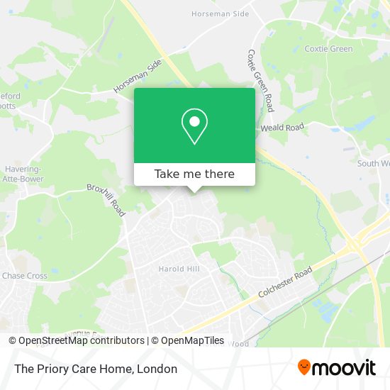 The Priory Care Home map