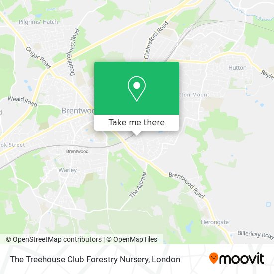 The Treehouse Club Forestry Nursery map