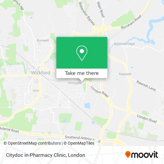Citydoc in-Pharmacy Clinic map