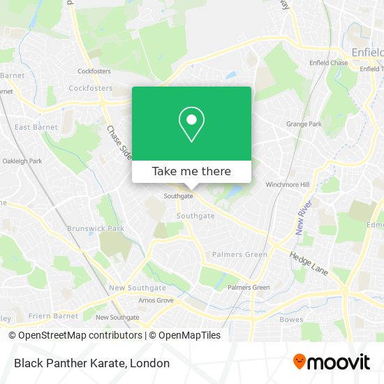 Black Panther Karate map