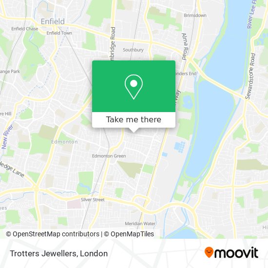 Trotters Jewellers map