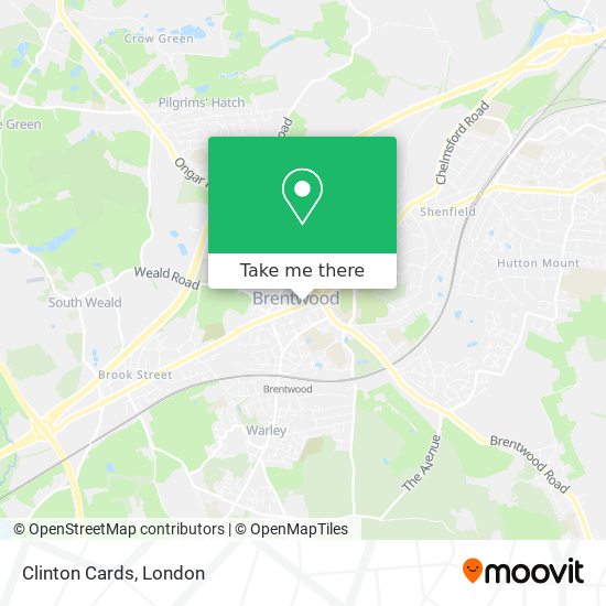 Clinton Cards map