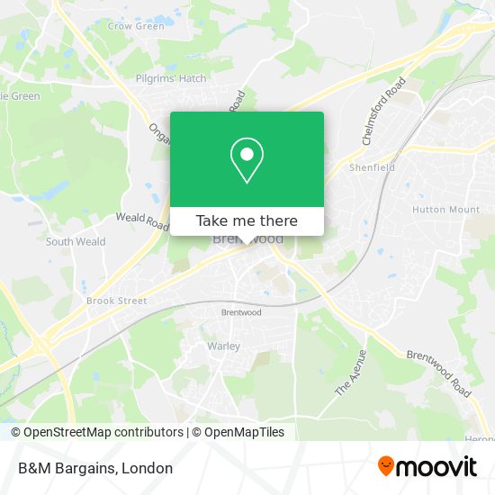 B&M Bargains map