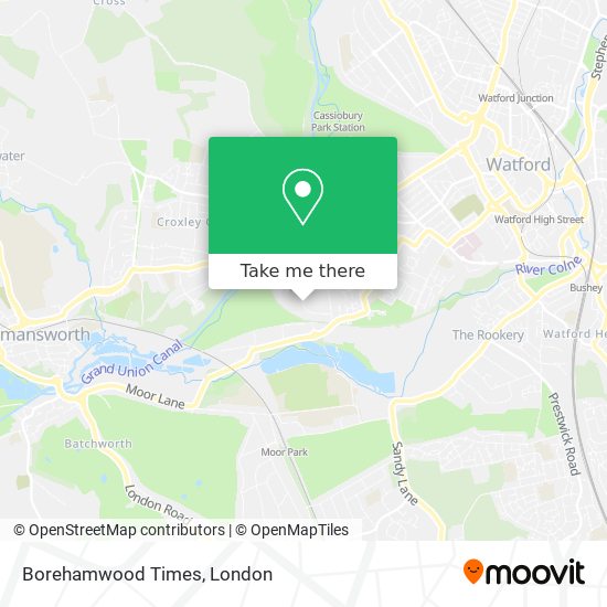 Borehamwood Times map