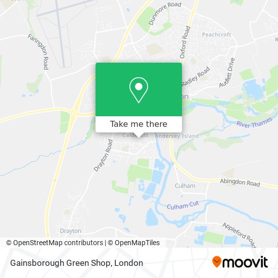 Gainsborough Green Shop map