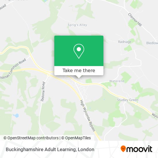 Buckinghamshire Adult Learning map
